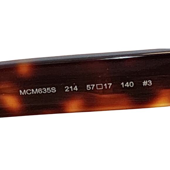 MCM Rectangle Sunglasses, Havana (Tortoise-shell), NIB - Picture 4 of 9